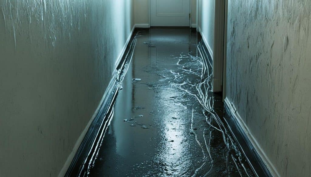 Wet Floors and Walls - Busted Pipe Northfield IL 