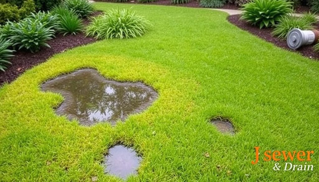 lawn sewage symptoms